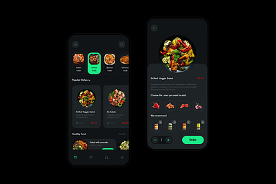 Restaurant Menu App Design app design menu ui ux