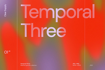 Temporal Three abstract ambient background color colorful digital gradient grain noise temporal three