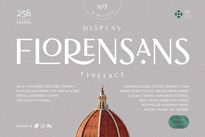 Florensans - Display Typeface web