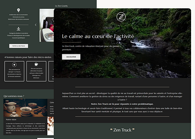 Landing Page, nap bar, wellness institute landing page web design