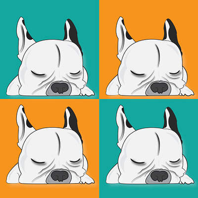 French Bulldog Pop Art collage dog drawing graphic design illustration pop art vector