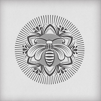 Bee Art bee digital earth ecology flower graphic design honey icon illustration insect logo pollen save the wasp yellowjacket