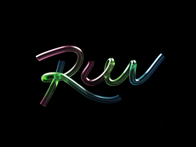 RUN 3d animation colors graphic design motion graphics type ui