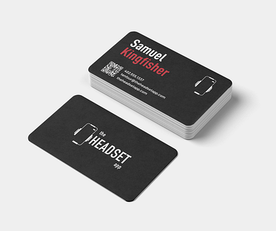 Business Cards - The Headset App branding business cards