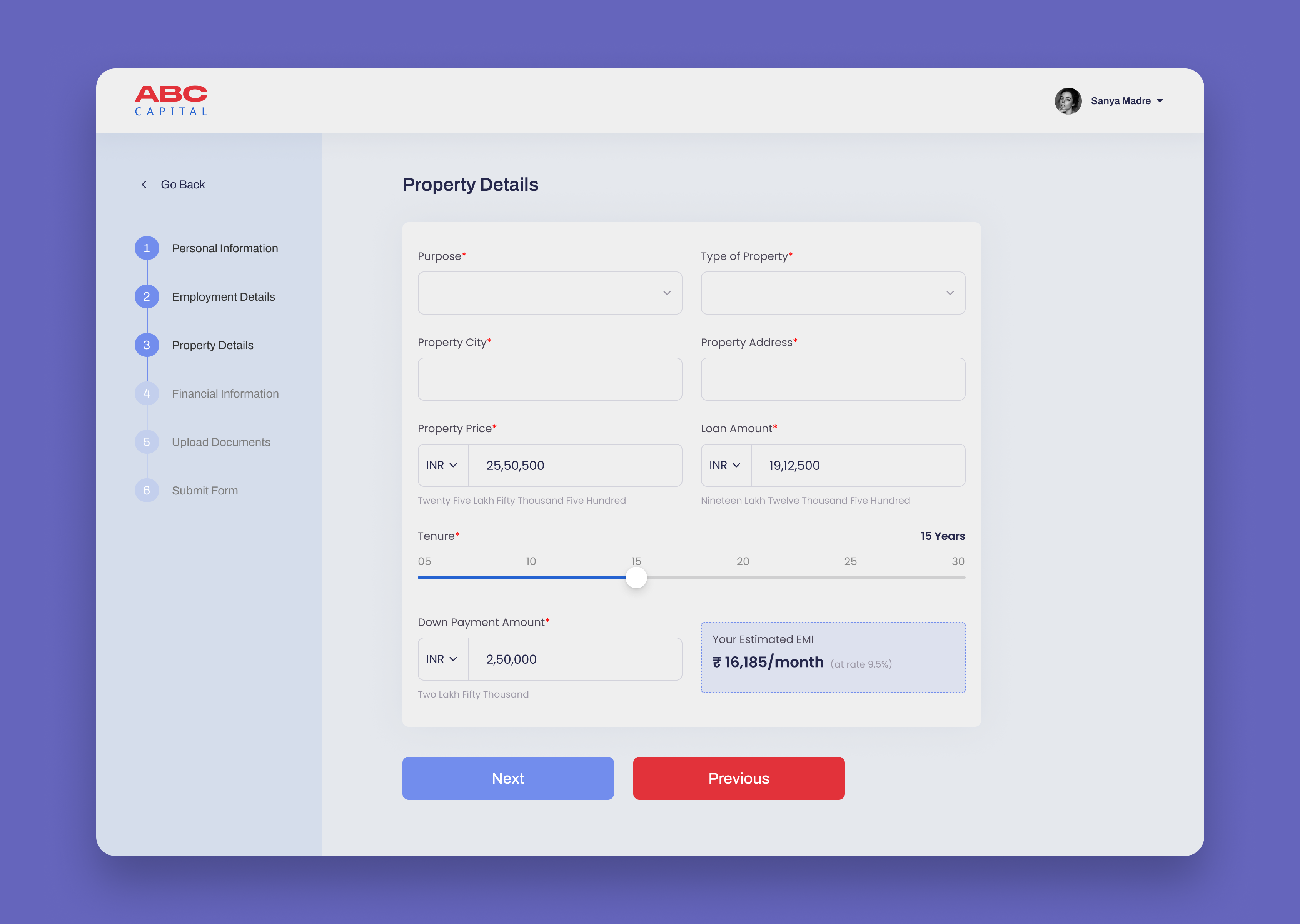 Loan Request Process application banking figma finance form loan loan request process platform product design ui user experience webdesign