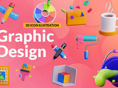 Graphic Design 3d 3d icon 3dart branding desain design graphic design illustration logo ui vector