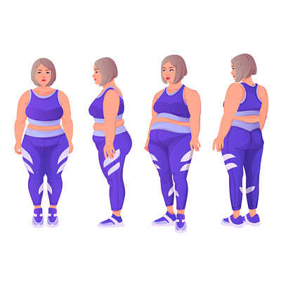 Cartoon character in sports uniform prepared for shape animation animation app branding concept design illust illustration motion graphics ux vector