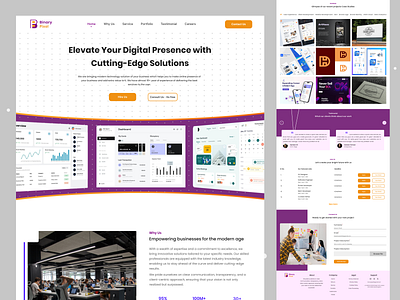 Digital Marketing Landing Page agency branding digital agency digital marketing ecommerce graphic design landing page logo service provider software house template ui uiux design website