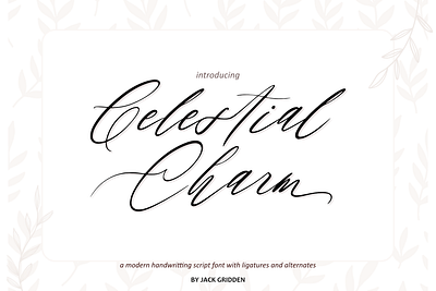 Celestial Charm Handwritten Font branding celestial charm design font graphic design illustration logo script ui ux vector