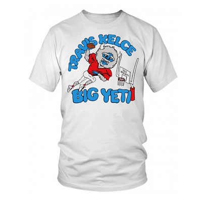 Travis Kelce Big Yeti Shirt design illustration