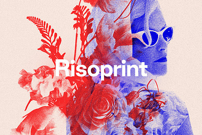 Risoprint - Risograph Grain Effect half tone overlay overprint print risograph screenprint