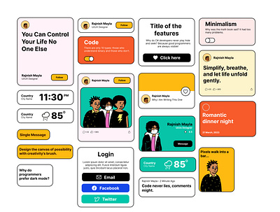 Exploring Creative Elements in UI Design! Figma Design 🎨✨ design figma graphic design illustration ui