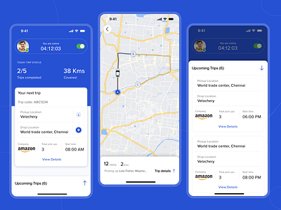 RouteSync - Driver App product design transport transportation ui uidesign ux