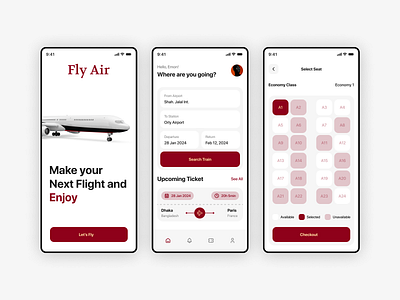 Air Ticket Booking App air ticket animation banking booking app ecommerce fintech healthcare mobile app nft