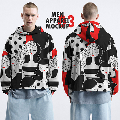 Men Apparel Mockup 03 apparel boys clothes design download fabric fashion male men mockup model photoshop psd template textile