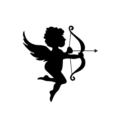 Love Angel Clipart | Cupid Clipart graphic design