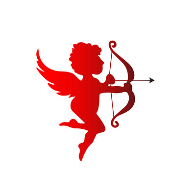 Love Angel Cupid Clipart | valentines Day Clipart graphic design