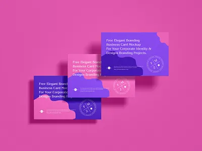 Free Elegant Business Card Mockup business card