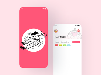 Minimal Notes App Design - Basic UI Concept📝 animation app design application designing branding graphic design illustration notes app design product design simple ui design simple ux ui uiux ux vector