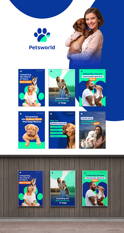 pets shop social media poster branding creative design graphic design pets poster socialmediapost ui ux