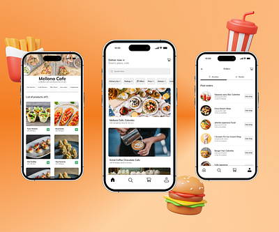 Food Ordering App User Interface concept design daily ui food ordering pick me uber eats ui ux uxui