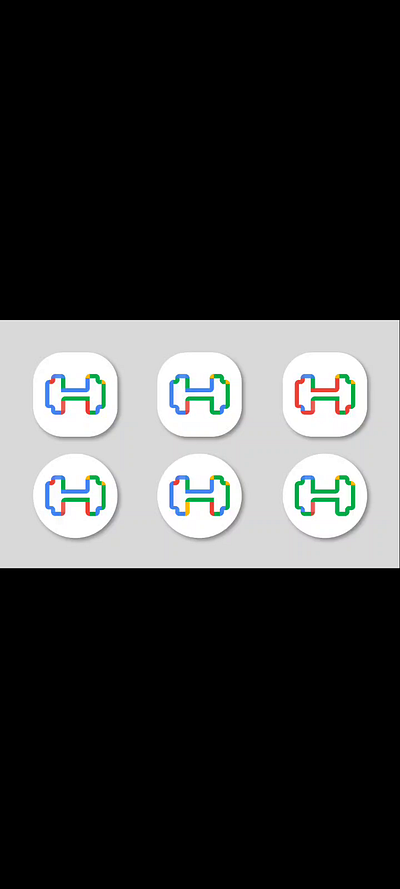 Day 5/100 icon 100 day ui challenge branding day 5 google google workout app graphic design icon ui
