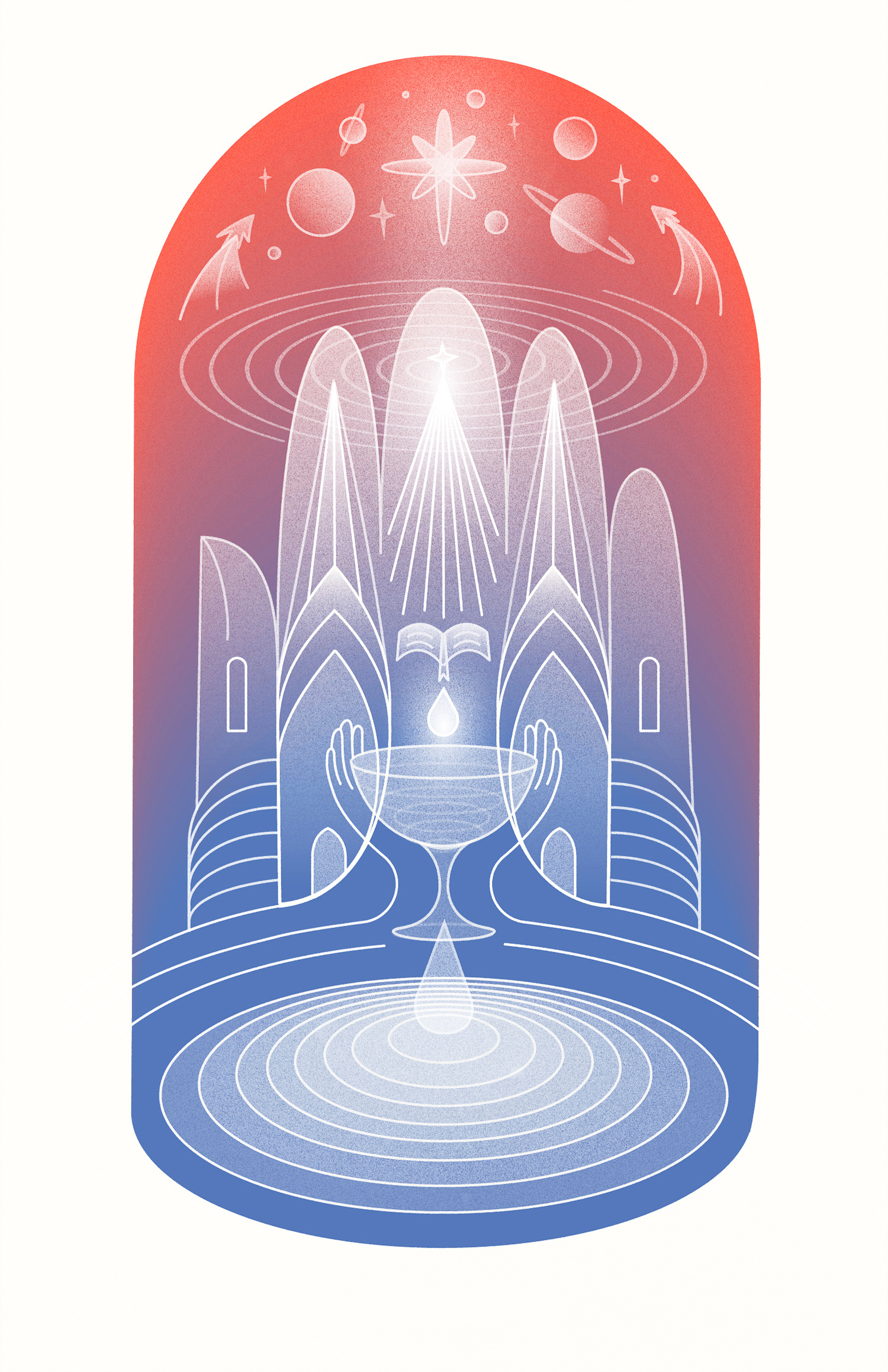 Logical Faith bible book cover book design books branding christian design gradient graphic design hand illustration line art logo minimal psychedelic shapes texture vector