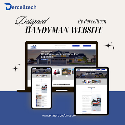 Handyman website designed by Dercelltech. elementor graphic design handyman website logo web design website design website development wordpress