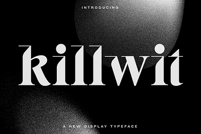 BN Killwit clean contemporary dark elegant minimal modern serif unique