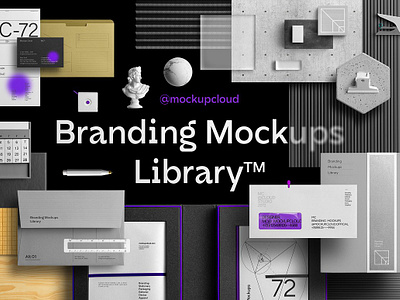 Branding Mockups Library branding download identity logo mockup mockupcloud psd showcase stationery template