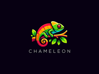 Chameleon Logo chameleon chameleon design chameleon logo chameleon vector chameleon vector logo design eagle eagle logo eagles logo illustration lion logo lions lions logo ui
