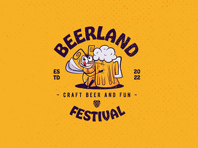 Beerland Festival - Logo and brand identity beer beer illustration beer logo brand identity branding craft beer festival festival logo illustration logo logo design mosquito musquito visual identity