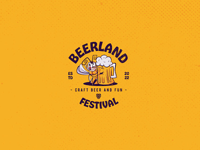 Beerland Festival - Logo and brand identity beer beer illustration beer logo brand identity branding craft beer festival festival logo illustration logo logo design mosquito musquito visual identity