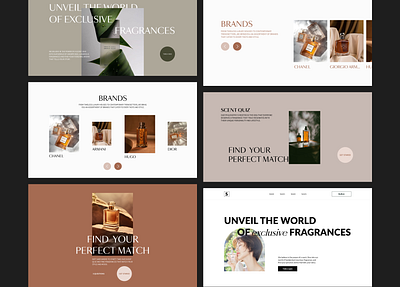 Explorations e commerce elegant layout luxurious luxury perfume ui webdesign website