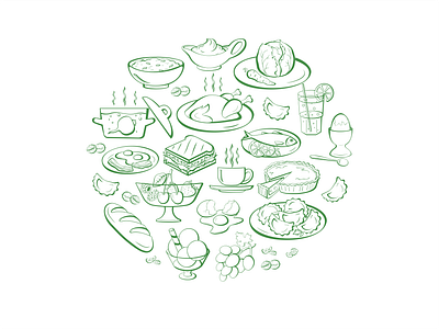 Set of line icons | Art illustrated app application art illustrated design dribbbleshot food line icons graphic design icons icons for app icons for application icons png icons svg illustrations line art icons line icons set line icons set of icons ui vector vector icons