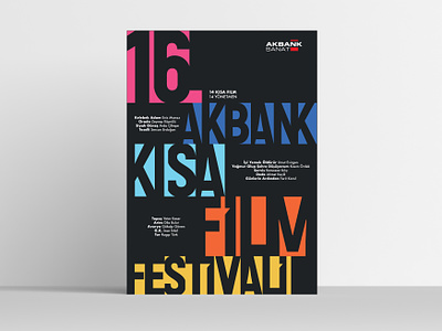 Cinematic Odyssey in Istanbul: The Short Movie Festival Poster colorful design fyp graphic design movie poster poster design supportingsmallartists