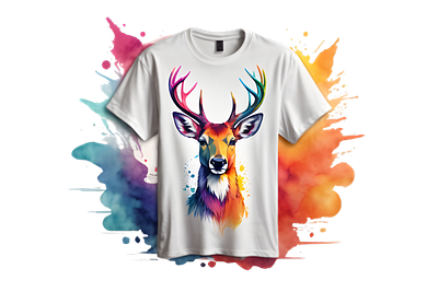 Perfect T-Shirt Design for art lovers ai generated image animation digital design digital print graphic design t shirt design water color watercolor