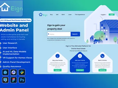 Introducing our Showcase Project: EIGN Real Estate Marketplace app branding design figma graphic design illustration infinite bytes llc mobile app design prototy python real estate in new york real estate website development top 10 web designer in usa top 10 web designers in dubai top real estate web developer typography ui ux website design