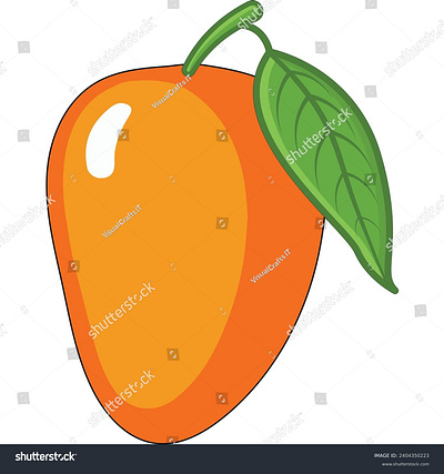 Mango cartoon style vector illustration diet