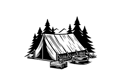 Camping SVG design