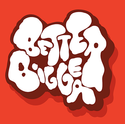 Better Bigger better big branding design font good graffiti graphic design illustration lettering letters logo merch mood procreate search seo typography vector