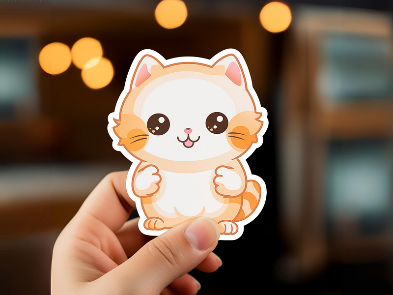 Cute Cat Sticker Design animal stikcer beehaya cartoon character cartoon sticker cartoon stickers cartoon stickers for sale cat sticker character designer colourful cartoon sticker cute car character cute cat cartoon cute cat mascot cute cat sticker fiverr sticker happy cat mascot pet sticker sticker sticker cartoon sticker designer sticker mascot