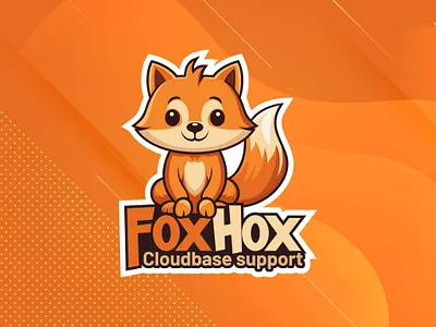 FoxHox-Cloudbase Support Sticker Design animal sticker brown color sticker design cartoon sticker cartoon sticker design cloud sticker custom sticker custom sticker design custom stickers cute cartoon sticker diy sticker fox sticker foxhox sticker sticker sticker design stickers vinyl sticker