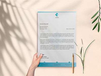 Professional Letterhead Design branding creative design graphic design letterhead letterhead design stationary template