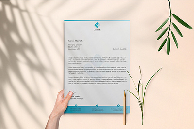 Professional Letterhead Design branding creative design graphic design letterhead letterhead design stationary template