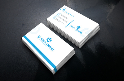 ''Minimal Business Card Design'' for MotionClever. branding business business branding business card design business card designer design designer graphic design graphic designer minimal minimal business card