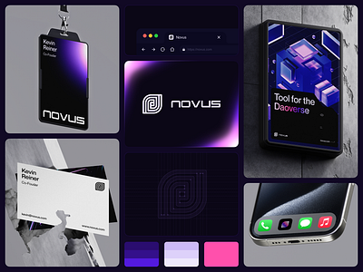 🪐Novus 3d bitcoin blockchain brand branding crypto dark design futuristic illustration logo minimal novus space web3