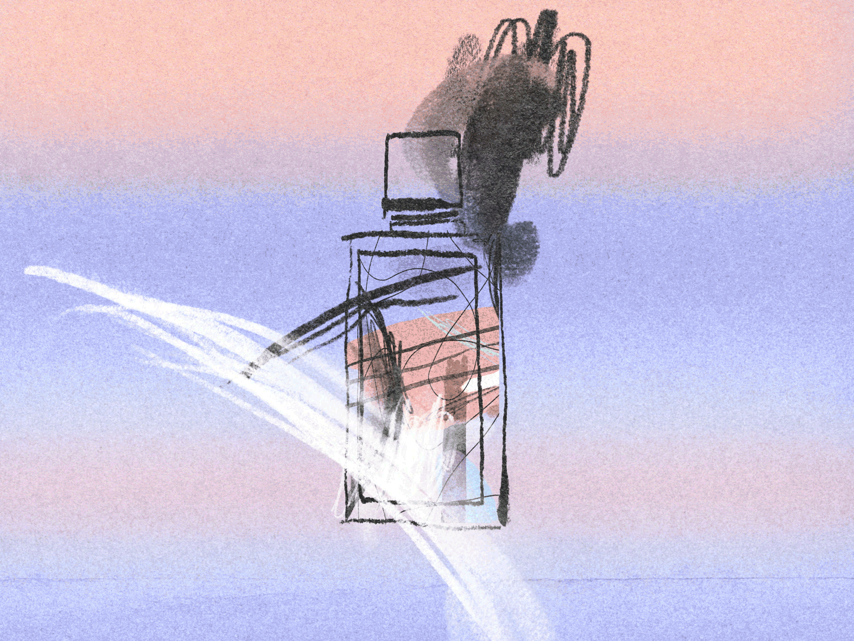 Ganymede Perfume Impression 3d animation drawing frame by frame hand drawn illustration motion graphics perfume scent sketch