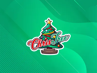 Christree Sticker Design christmas tree sticker custom sticker custom stickers diy sticker sticker sticker design vinyl sticker