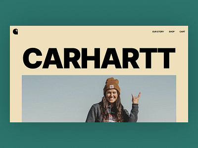 Carhartt hero ecommerce figma product design ui design web web design